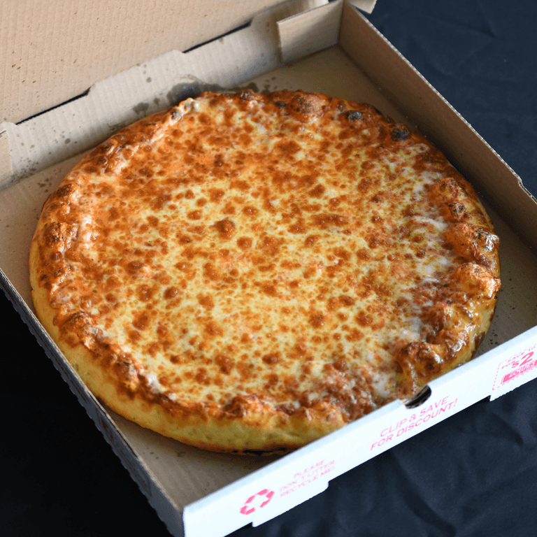 Savor our cheese pizza